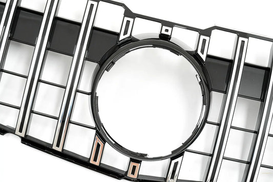 Kühlergrill Passend Für Mercedes GLK-Klasse X204 Facelift (2013-2015) GT-R Panamericana Design Chrom KITT
