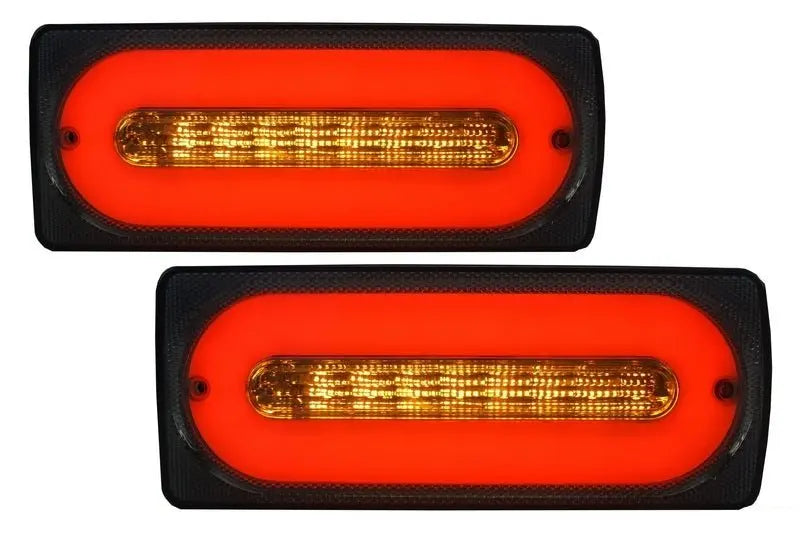 LED Rückleuchten Lichtleiste Smoke Passend Für Mercedes G-Klasse W463 (1989-2015) Mit Türleisten Carbon KITT