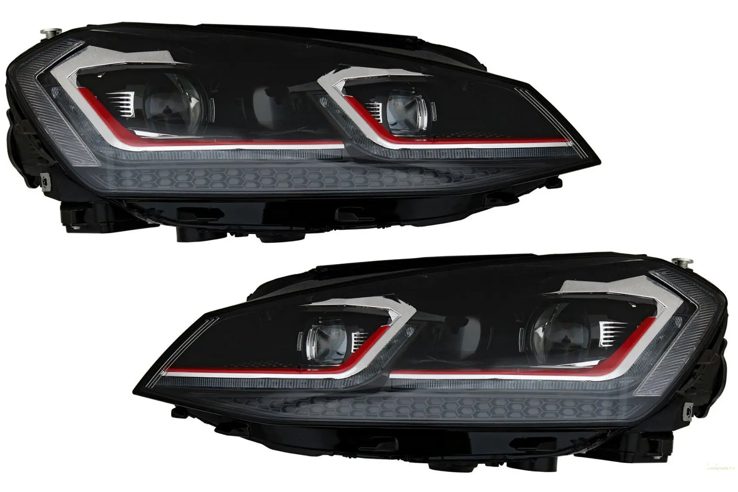 LED-Scheinwerfer Bi-Xenon-Optik Passend Für VW Golf 7 VII (2012-2017) Facelift G7.5 GTI-Design Mit Sequentiellem Dynamischem Blinklicht KITT