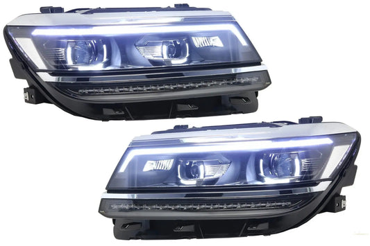 LED-Scheinwerfer Geeignet Für VW Tiguan II Mk2 (2016-2019) R-Line-Matrix-Design Sequentielle Dynamische Blinker KITT