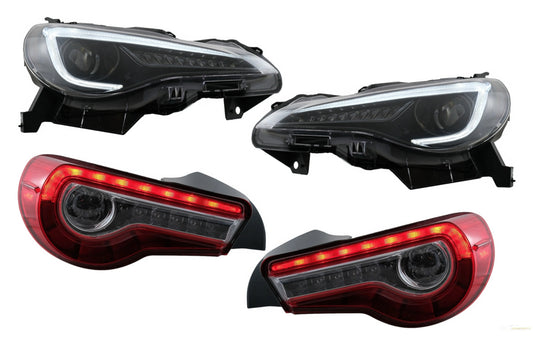 LED-Scheinwerfer Mit Rücklicht Voll-LED Passend Für Toyota 86 (2012-2019) Subaru Brz (2012-2018) Scion Fr-S (2013-2016) Mit Dynamischen Blinkern KITT