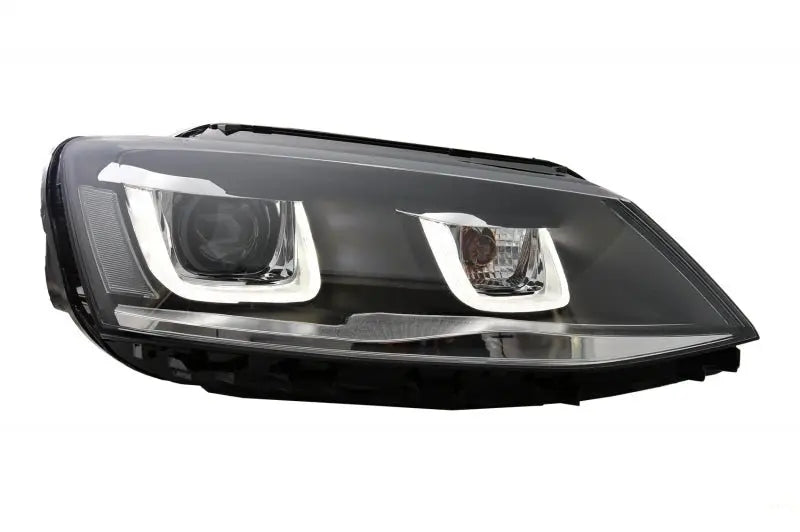 LED Scheinwerfer Passend Für VW Jetta Mk6 VI (2011-2017) GTI 3D U Bi-Xenon Design RHD KITT Specials