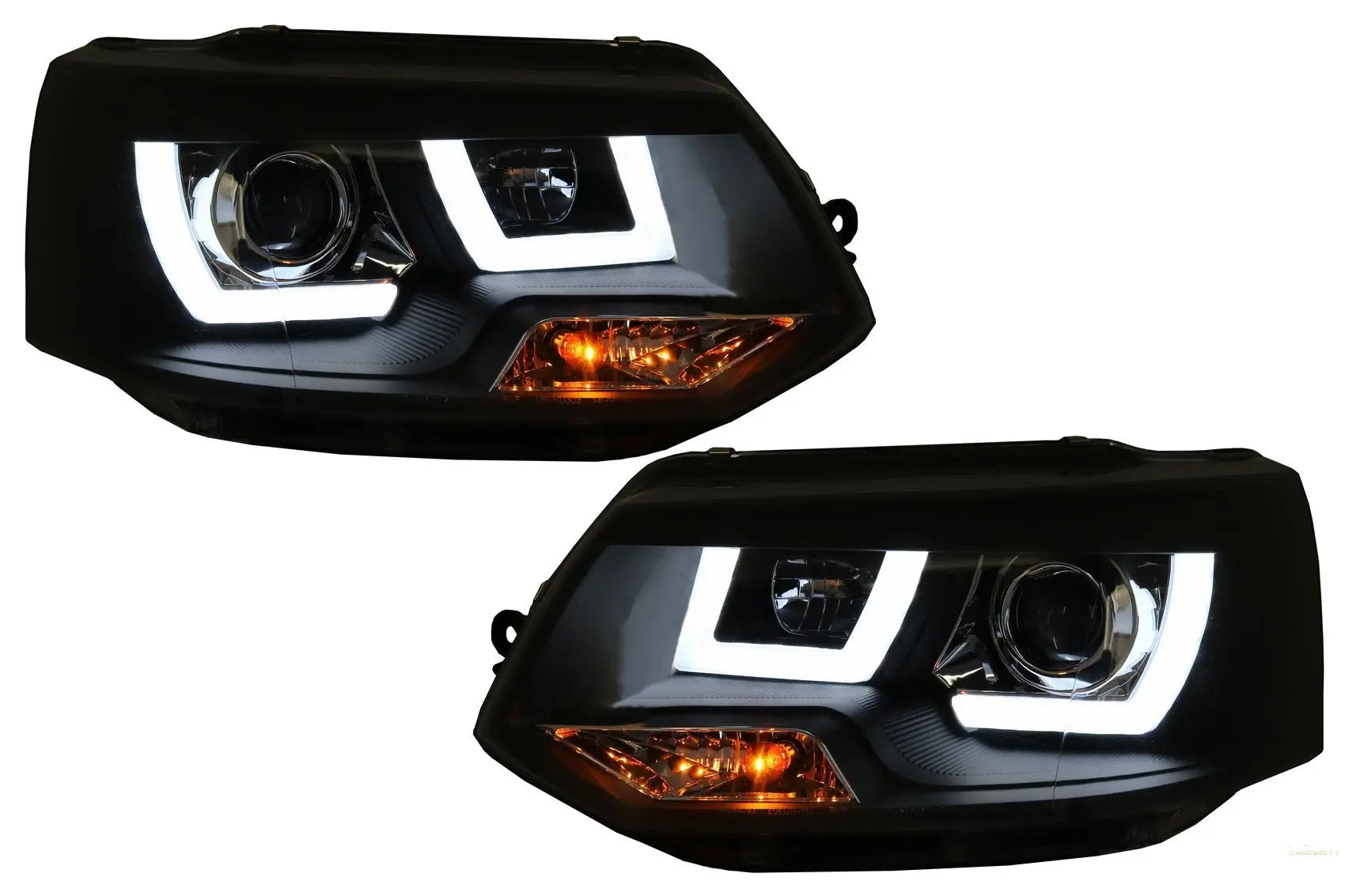 LED Tagfahrlicht Passend Für VW Transporter T5 Multivan Facelift (2010-2015) U-Rohr Xenon-Look KITT