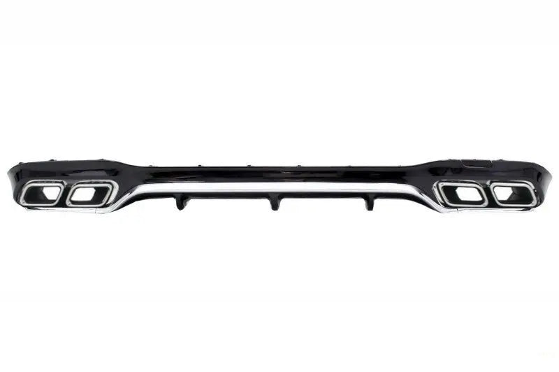 Luftdiffusor Für Die Hintere Stoßstange Mit Auspuffendrohren, Chrom-Edition, Passend Für Mercedes E-Klasse W213 AMG Line (2016-2019) E63-Design KITT