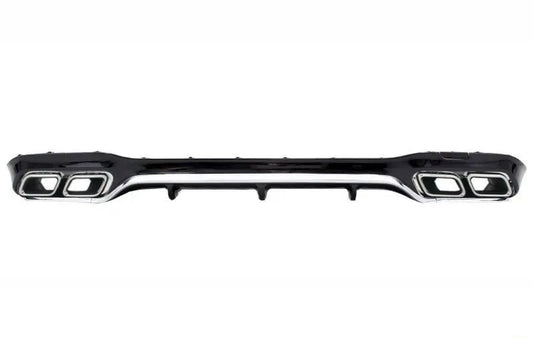 Luftdiffusor Für Die Hintere Stoßstange Mit Auspuffendrohren, Chrom-Edition, Passend Für Mercedes E-Klasse W213 AMG Line (2016-2019) E63-Design KITT