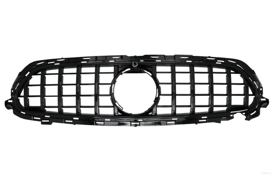 Mittelgitter Passend Für Mercedes E-Klasse Facelift W213 S213 C238 A238 Sport Line (2020-Up) GT-R Panamericana Design Schwarz KITT Specials