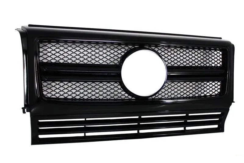 Montagegitter Mit LED-Scheinwerferabdeckungen Passend Für Mercedes G-Klasse W463 (1990-2012) G63 G65 Design Schwarz KITT