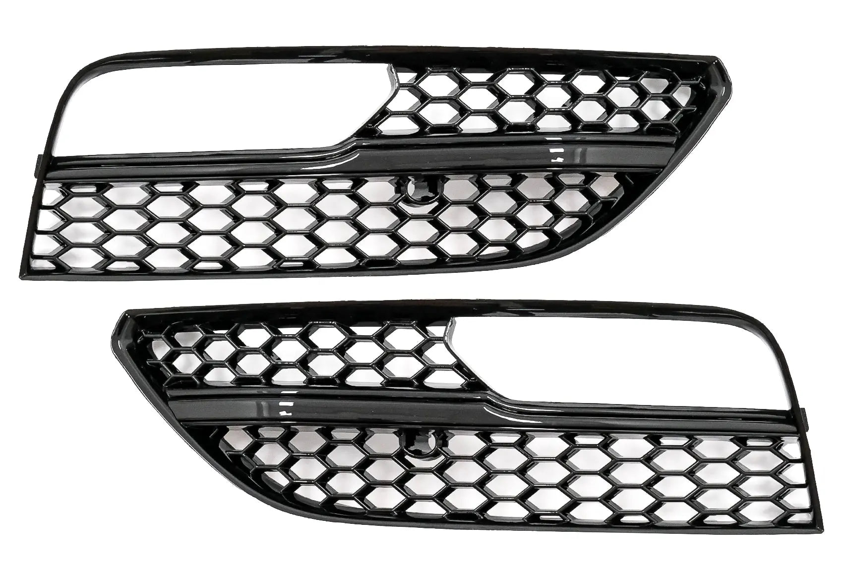 Nebelscheinwerferabdeckungen Seitengitter Passend Für Audi A3 8V (2013-2015) RS3 Design Paino Black KITT