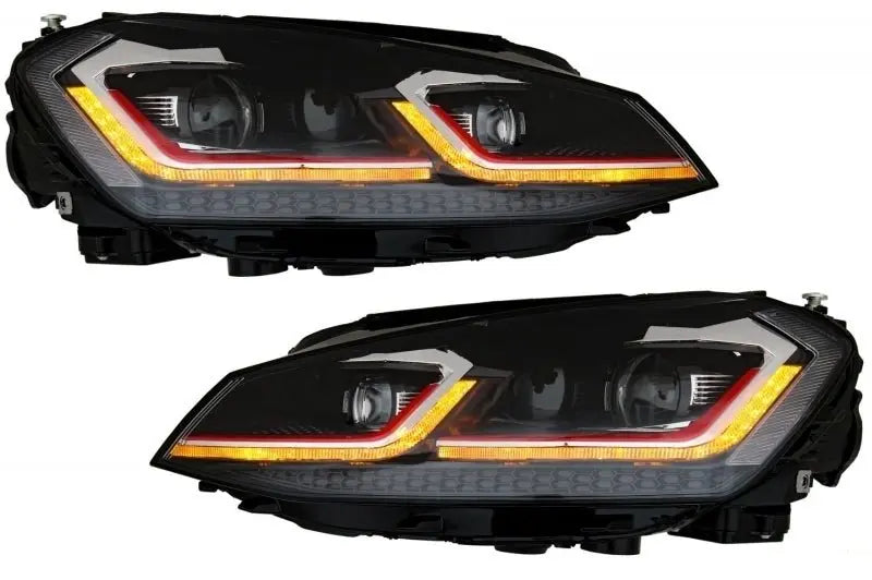 RHD-LED-Scheinwerfer Geeignet Für VW Golf 7 VII (2012-2017) Facelift G7.5 GTI-Look Sequentielle Dynamische Blinker KITT