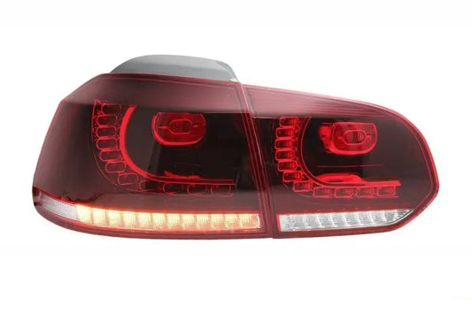 Rückleuchten Full LED Passend Für VW Golf 6 VI (2008-2013) Kirschrot R20 GTI Design (LHD Und RHD) KITT Specials
