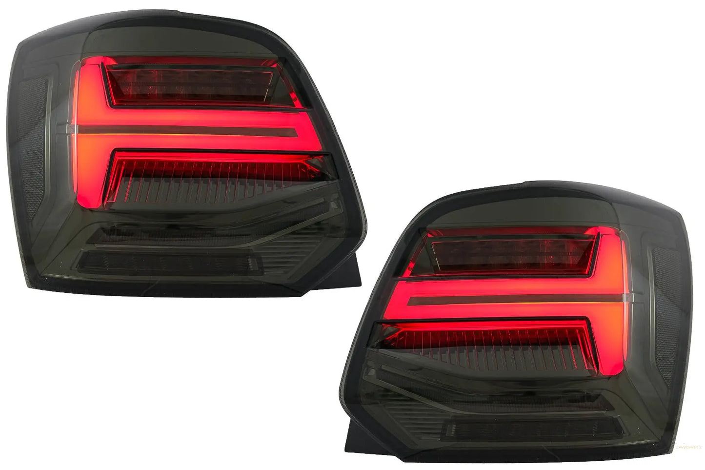Rückleuchten Voll-LED Passend Für VW Polo 6R 6C 61 (2011-2017) Sequentielle Dynamische Blinker Vento Look Smoke KITT