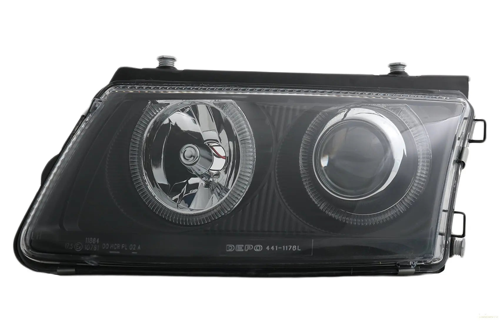 Scheinwerfer Für VW Passat 3b (1996-2000) Schwarz Mit Halo-Felgen KITT Lightning