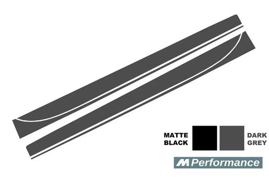 Seitenaufkleber Vinyl Dunkelgrau Passend Für BMW 3er F30 F31 (2011-Up) M-Performance Design KITT