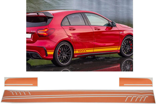 Seitenaufkleber Vinyl Matt Orange Passend Für Mercedes Benz C238 Coupé W212 W213 E200 E300 E350 E46 E63 C207 A207 KITT