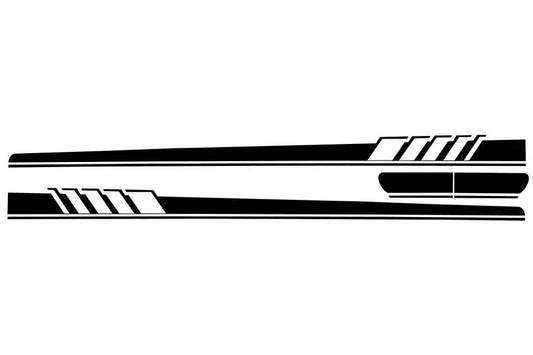 Seitenaufkleber Vinyl Matt Schwarz Passend Für Mercedes C-Klasse C205 Coupé A205 Cabriolet (2014-) C63 Design KITT