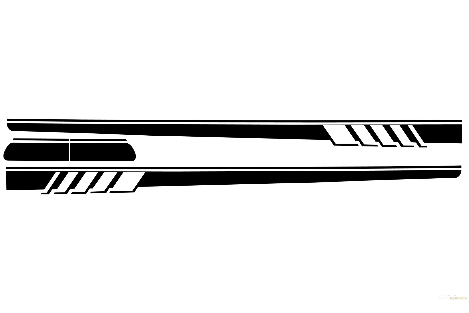 Seitenaufkleber Vinyl Passend Für Mercedes C-Klasse C205 Coupé A205 Cabriolet (2014) C63 Design Piano Black KITT