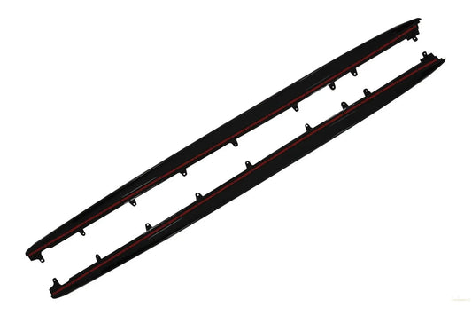 Seitenschwellerverlängerung Passend Für BMW 5er G38 Langversion Limousine (2017) M Performance Design Piano Black KITT