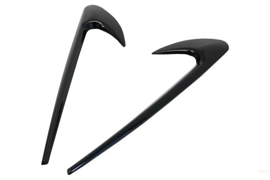 Seitliche Kotflügelausströmer Zierflügel Passend Für Mercedes C-Klasse W205 S205 E-Klasse W213 S213 Piano Black KITT