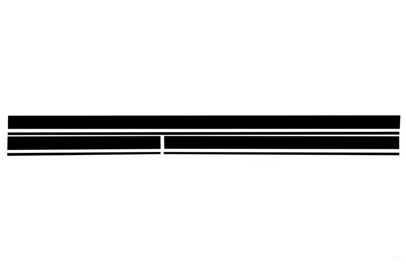 Set Aufkleber Mattschwarz Obere Motorhaube Dach & Heckklappe Passend Für Mercedes CLA W117 C117 X117 (2013-2016) A-Klasse W176 (2012-2018) 45 Design KITT