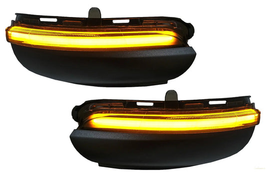 Spiegel Dynamischer LED-Blinker Passend Für VW Golf 6 Hatchback (2008-2013) Touran (2010-2015) Smoke KITT EU