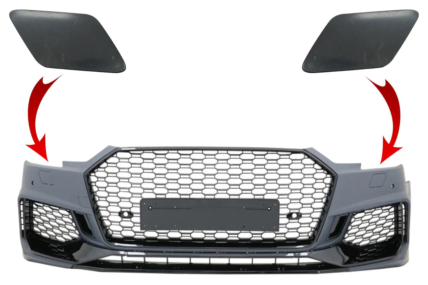 Sra Abdeckungen Frontstoßstange Passend Für Audi A4 B9 8W Limousine Avant (2016-2018) Quattro RS4 Design KITT