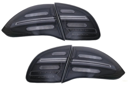 Voll-LED-Rückleuchten Passend Für Porsche Cayenne 958 E2 92a Vorfacelift (2010-2014) Black Smoke Mit Dynamischen Blinkern KITT Lightning