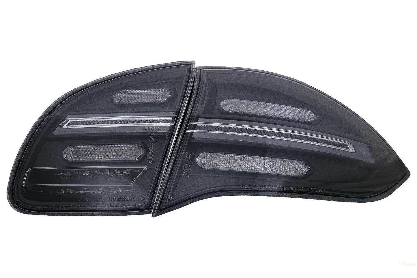 Voll-LED-Rückleuchten Passend Für Porsche Cayenne 958 E2 92a Vorfacelift (2010-2014) Black Smoke Mit Dynamischen Blinkern KITT Lightning