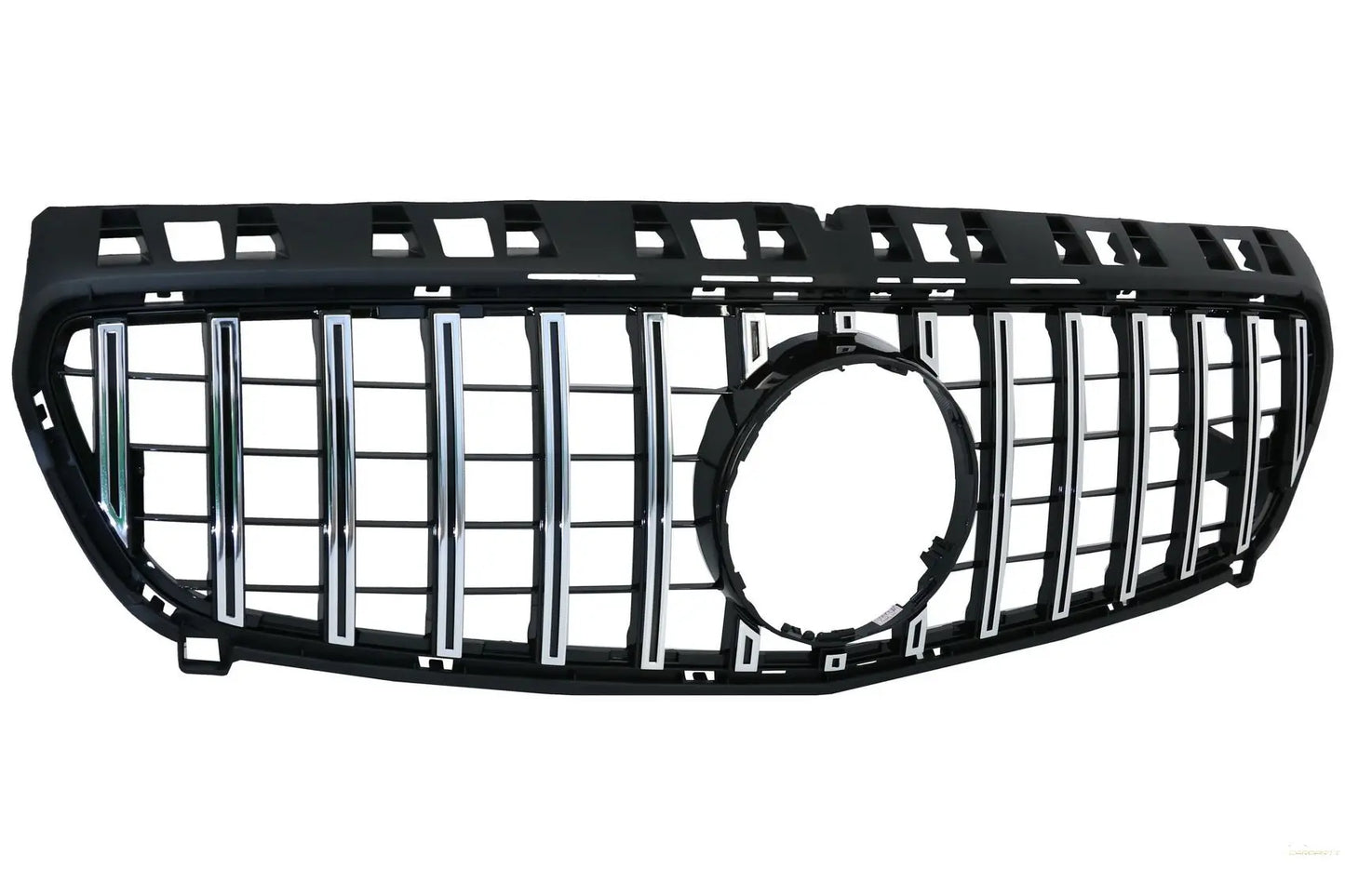Zentralgitter Passend Für Mercedes A-Klasse W176 (2012-08.2015) A45 GT-R Panamericana Design Schwarz Chrom KITT Specials