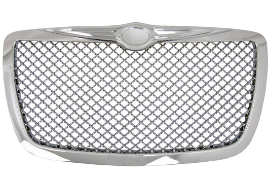 Kühlergrill Passend Für Chrysler 300c Limousine Avant (2004-Up) Bentley Look Silver Edition KITT