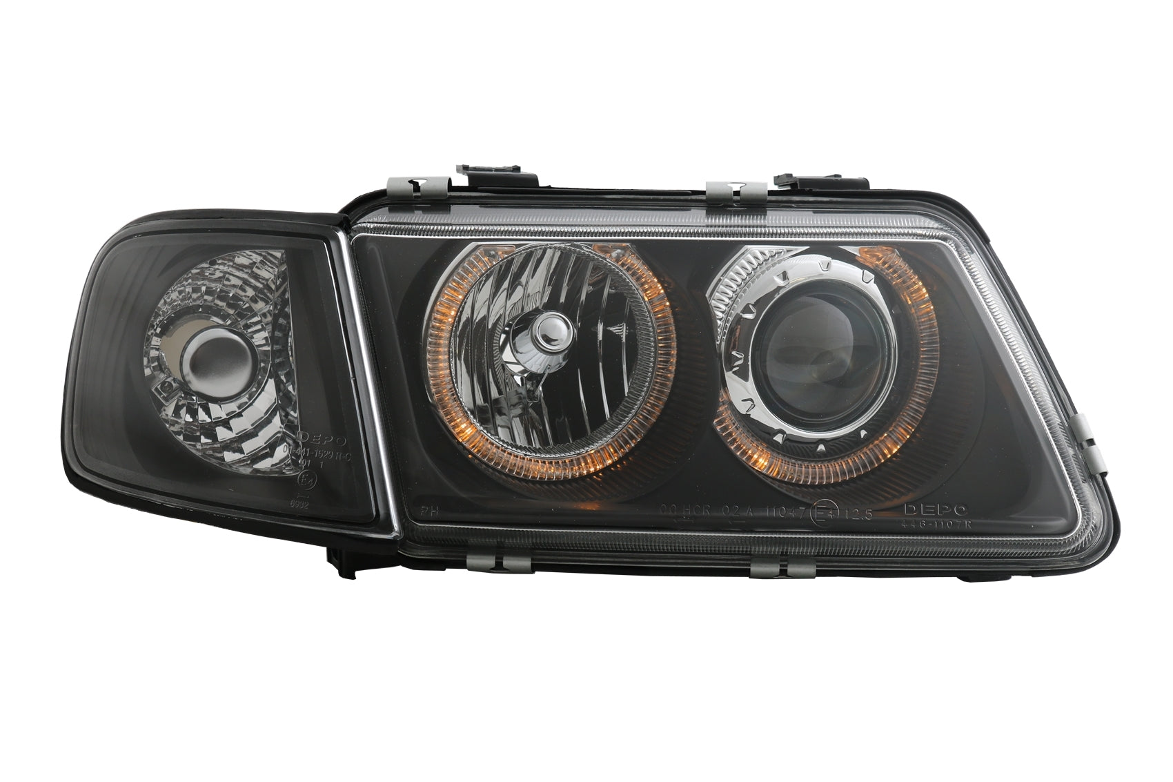 Angel Eyes Scheinwerfer für AUDI A3 8L 09.1996-08.2000 Schwarz LHD RHD Blinker CarPartsTuning