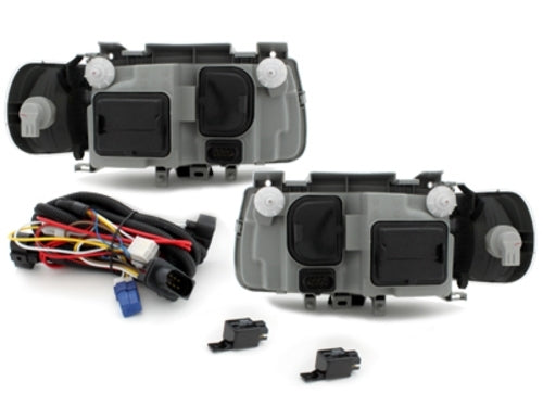 Scheinwerfer für VW Polo 6N 1995-1998 ohne Standlichtringe Schwarz- CarPartsTuning